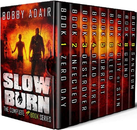 Slow Burn Box Set Complet 1-9, Adair Bobby